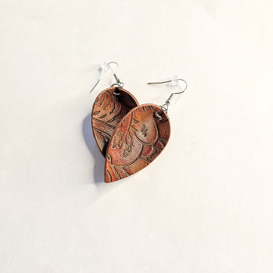 Upcycled Leather Earrings